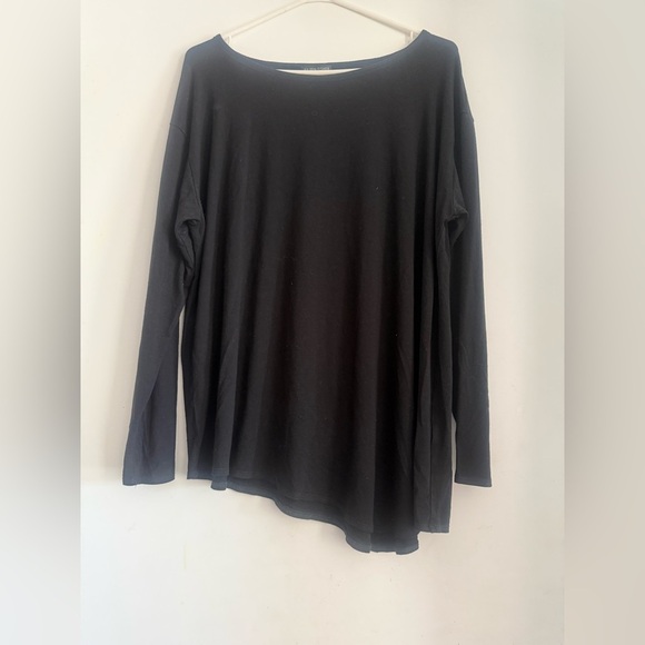 Eileen Fisher Asymmetrical Jersey Top Size XLT - Picture 1 of 4